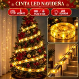 Cortina de Luces LED Solares 3 m + Tira LED Dual