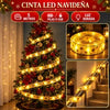Cortina de Luces LED Solares 3 m + Tira LED Dual